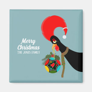 Imán Gallos portugueses y Navidades holandeses baubles