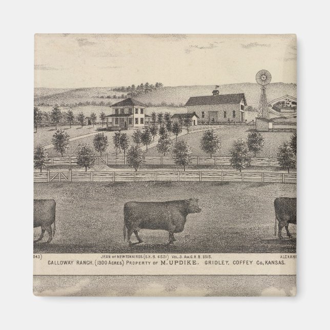 Imán Galloway Ranch, Kansas (Frente)