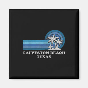 Imán Galveston Beach Texas Family Summer Vacation Vinta