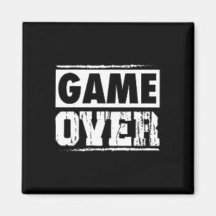 Imán Game Over Vintage Retro Video Games Gaming Arcade