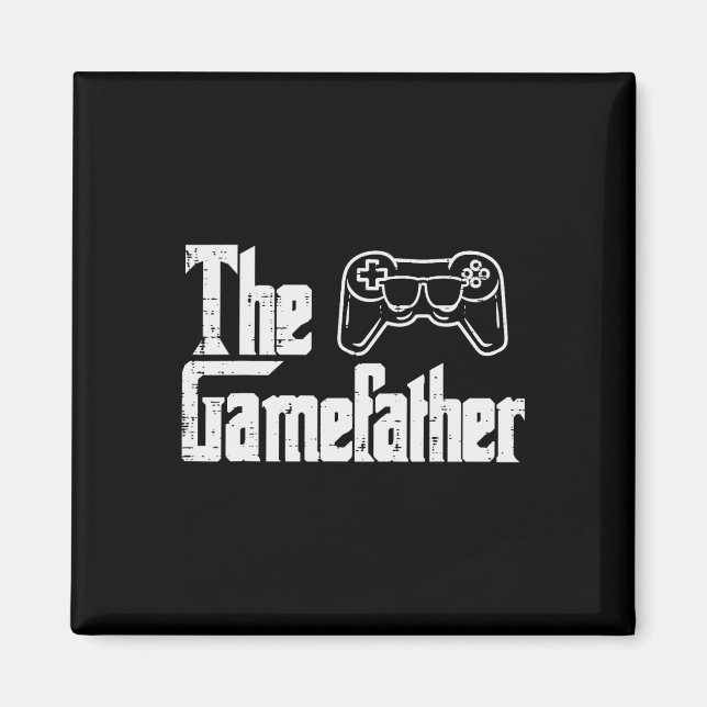 Imán Gamefather Fun Gaming de Padres Día Parodia de Jug (Frente)
