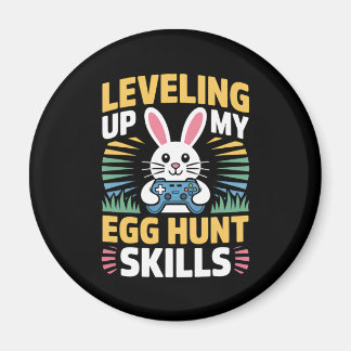 Imán Gamer Bunny Easter Egg Hunt Level Up Magnet