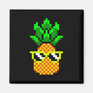 Imán Gamer Chica Pineapple Sungles Retro Video Gam de 8