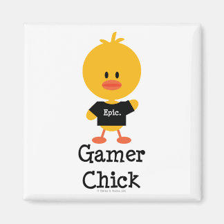 Imán Gamer Chick Magnet