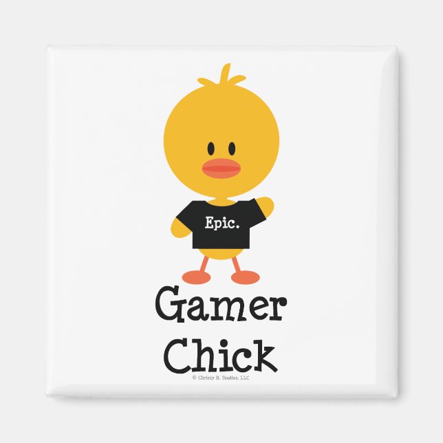 Imán Gamer Chick Magnet (Frente)