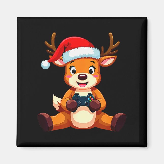 Imán Gamer Christmas Pajamas Kids Boys Youth Christmas  (Frente)