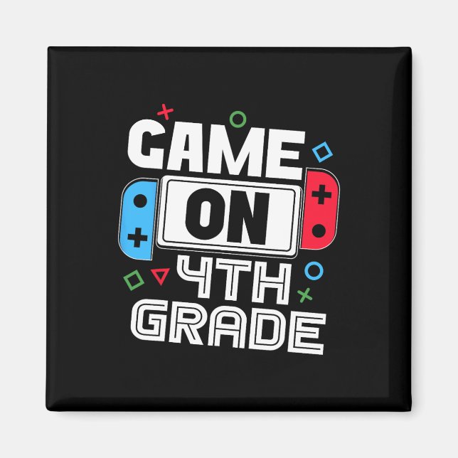 Imán Gamer Ck To School Funny Game 4th Grade Kids Boys  (Frente)