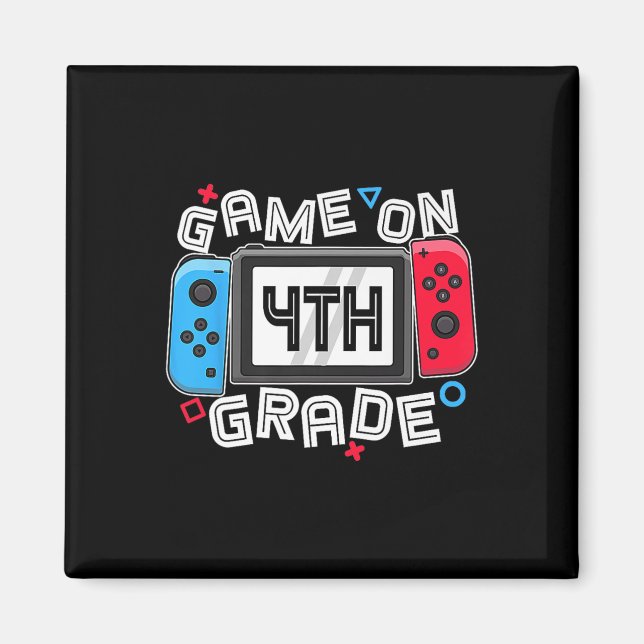 Imán Gamer Ck To School Funny Game On 4th Grade Kids Bo (Frente)