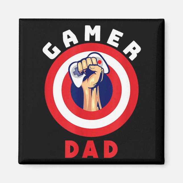 Imán Gamer Dad Funny Gaming Quotes Cool Fathers Gift  (Frente)