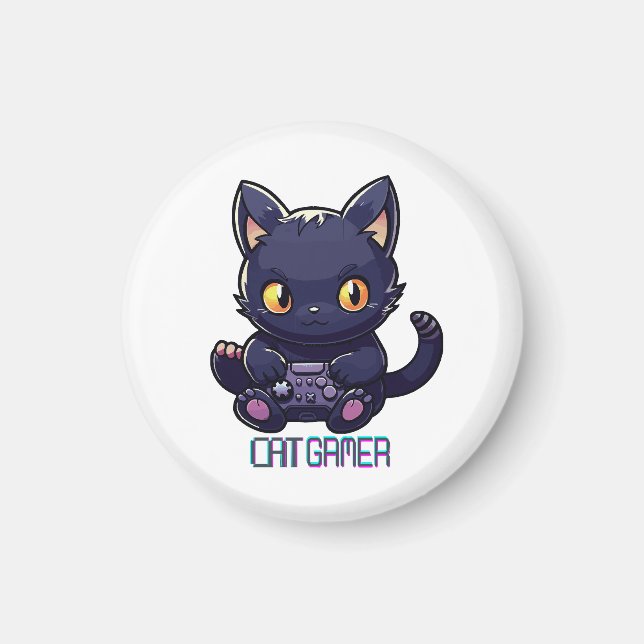 Imán Gamer de gatos (Frente)