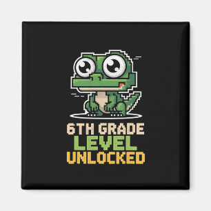 Imán Gamer de sexto grado Lagarto Subir de nivel Educac