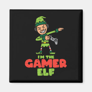 Imán Gamer Elf Dab Navidades Familia Niños Niños Hombre