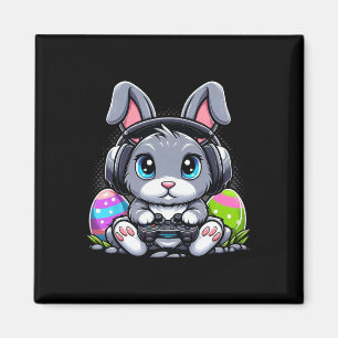 Imán Gamer Feliz Día de Pascua Bunny Egg Chicas de niño