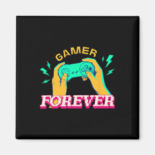 Imán Gamer Forever – Diseño Retro de Controlador Vintag