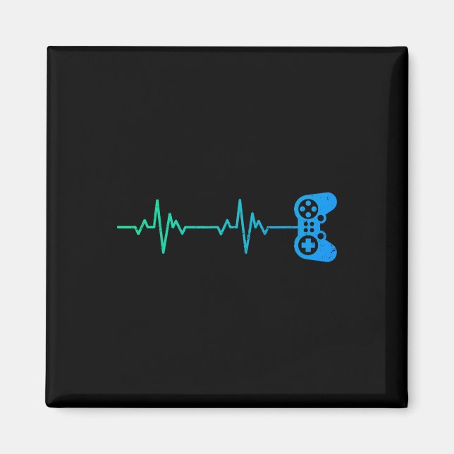Imán Gamer Heartbeat Guay Video Game Controller Para Ne (Frente)
