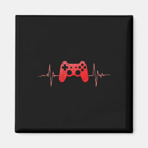 Imán Gamer Heartbeat Pulse Video Game Controller Gaming