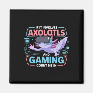 Imán Gamer Kawaii Axolotl Anime Tema Diversión Para Tod