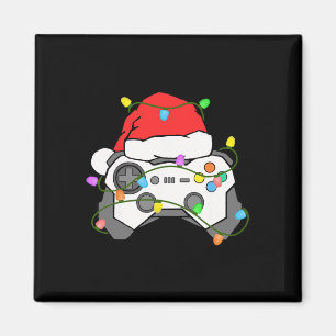 Imán Gamer Navidad Gaming Sombrero de Santa Video Juego