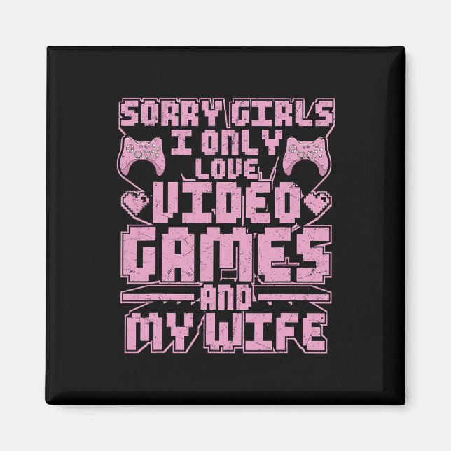 Imán Gamer Priorities – Video Games And Wife  (Frente)