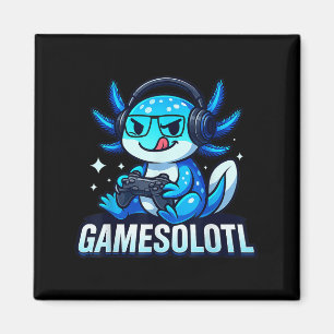 Imán Gamesolotl Axolotl Pez Gamer Juegos Anime Video G