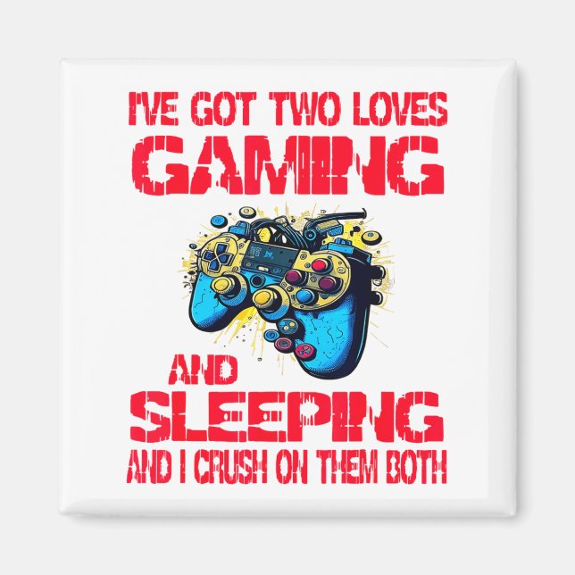 Imán Gaming And Sleeng Gamer Valentines Day Boys Kids  (Frente)