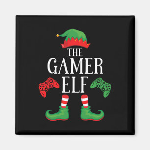 Imán Gaming Elf Mating Group Xmas Gaming Funny Family