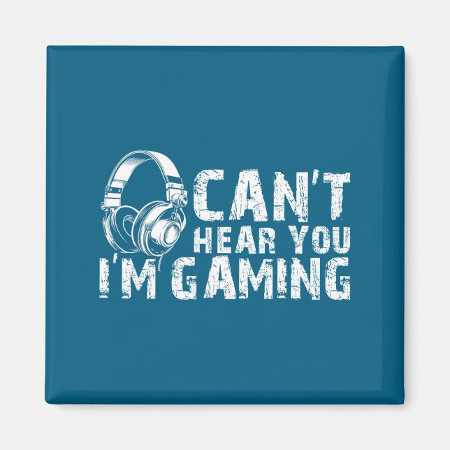 Imán Gaming Zone Focus Gamer Tee Funny Quote  (Frente)