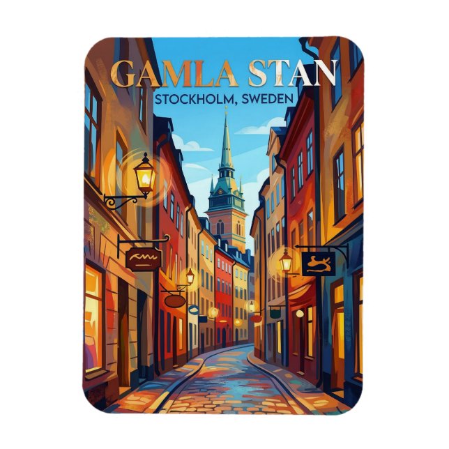 Imán Gamla Stan Suecia (Vertical)