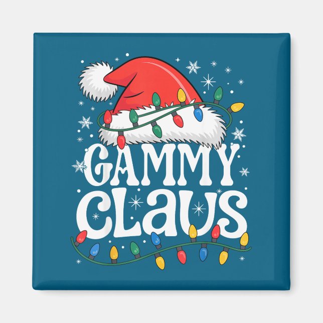 Imán Gammy Claus Funny Xmas Christmas Grandma Holiday S (Frente)