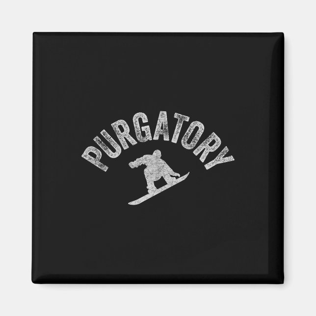 Imán Gana de Snowboard de Purgatory Co (Frente)
