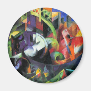 Imán Ganado de Franz Marc, Bello Artes abstracto del