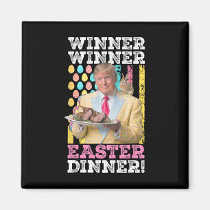 Imán Ganador Cena De Pascua Gracioso Trump Pascua