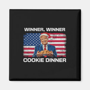 Imán Ganador Cookie Dinner Funny Trump 2024 47th
