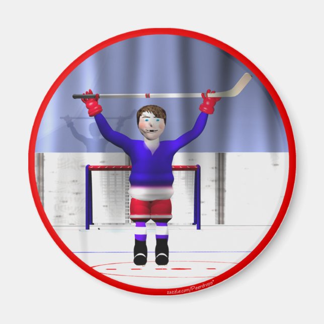 Imán Ganador de hockey (Frente)