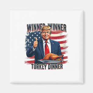 Imán Ganador de la cena en Turquía Divertido Trump Than