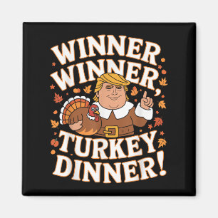 Imán Ganador de la cena en Turquía Divertido Trump Than