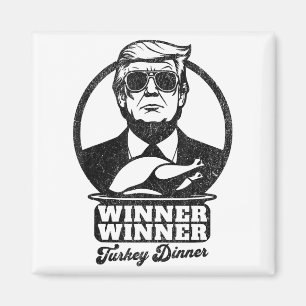 Imán Ganador de la cena en Turquía Divertido Trump Than