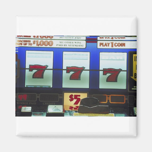 Imán Ganador de la máquina tragaperras afortunada (Frente)