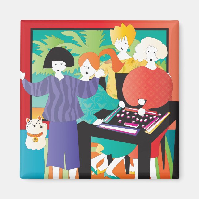 Imán Ganador de Mah Jongg2 (Frente)