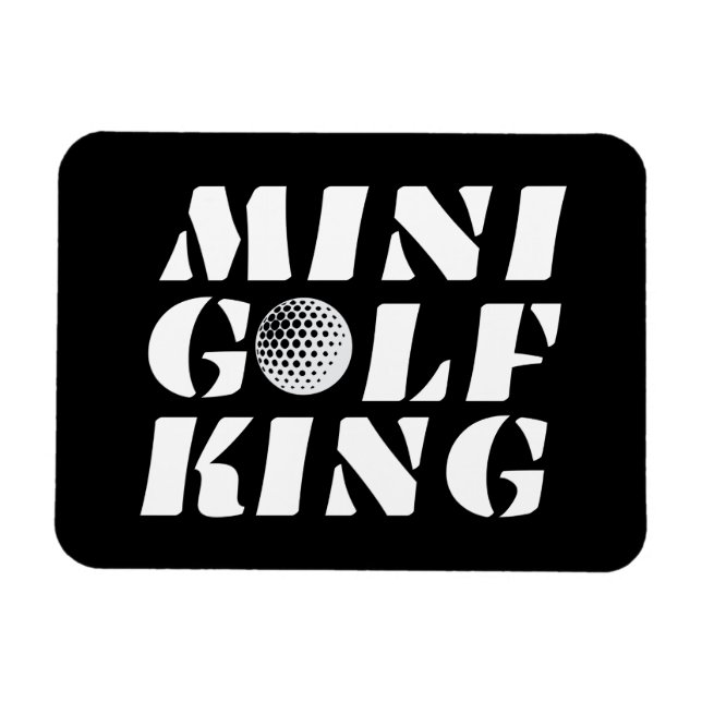 Imán Ganador del Minigolf King (Horizontal)