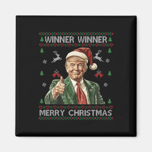 Imán Ganador Feliz Navidad Trump Santa Ugly Swe