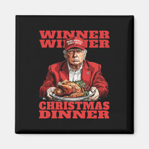 Imán Ganador Navidad cena divertida Trump Navidad Sa