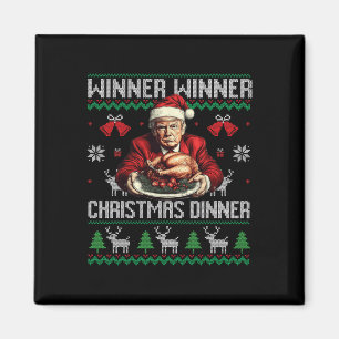 Imán Ganador Navidad cena Santa Trump fea sw