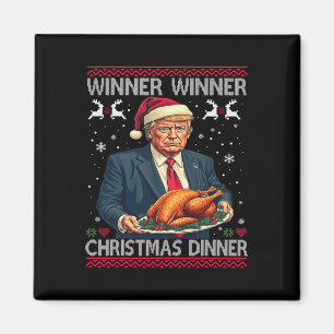 Imán Ganador Navidad cena Santa Trump fea sw