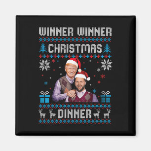 Imán Ganador Navidad cena Santa Trump fea sw