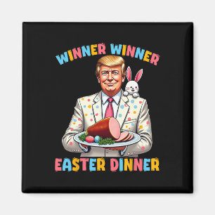 Imán Ganador Wiiner Cena de Pascua Trump Pascua Diverti