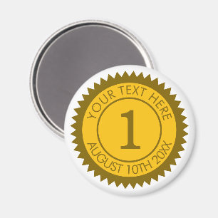 Imán Ganadora del primer puesto de la medalla de oro pe