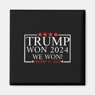 Imán Ganamos Trump Ganó Trump Presidente 2025 - Trump 4