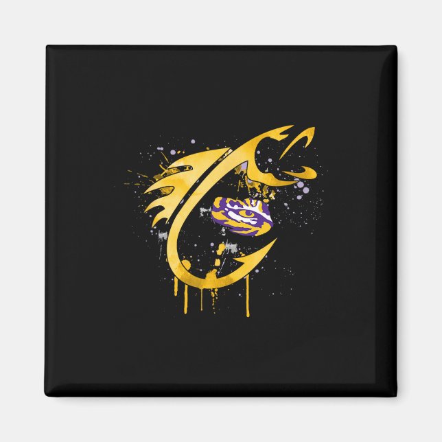 Imán Ganchos de pesca de los LSU Tigers  (Frente)