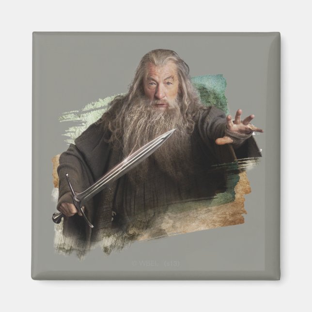Imán Gandalf con espada (Frente)